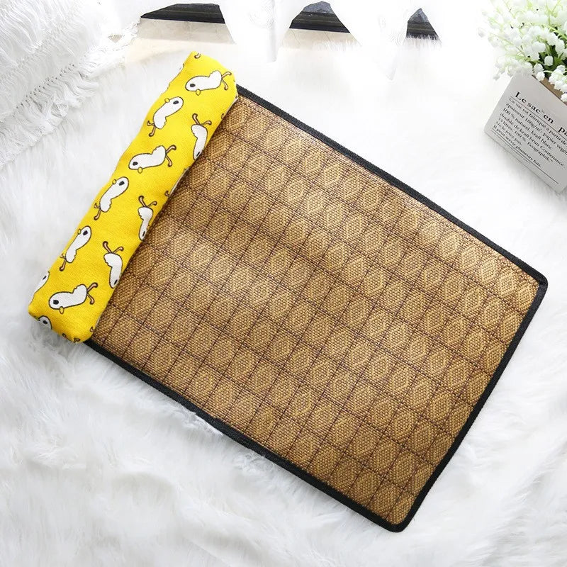 Natural Rattan Cooling Pet Mat
