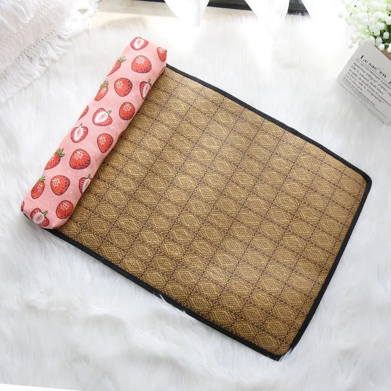 Natural Rattan Cooling Pet Mat