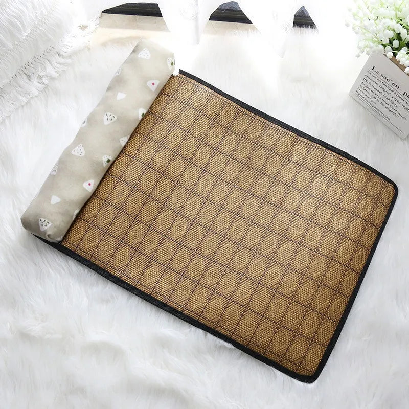 Natural Rattan Cooling Pet Mat