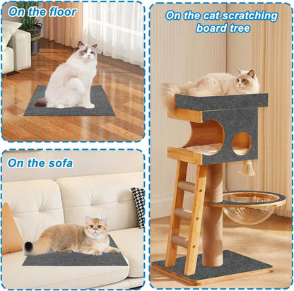 Wall Sticky Scratch & Play Mat Cat Scratcher Toy