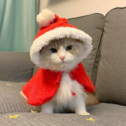 Christmas Red Cloak for Pets