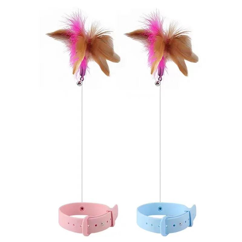 Cat Collar Feather Toy