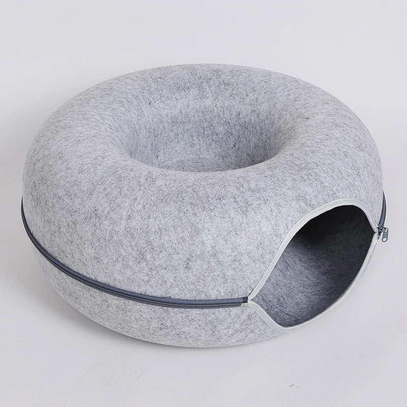 Donut Cat Tunnel Pet Bed