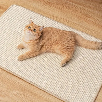 Natural Sticky Sisal Scratch Pad Rug