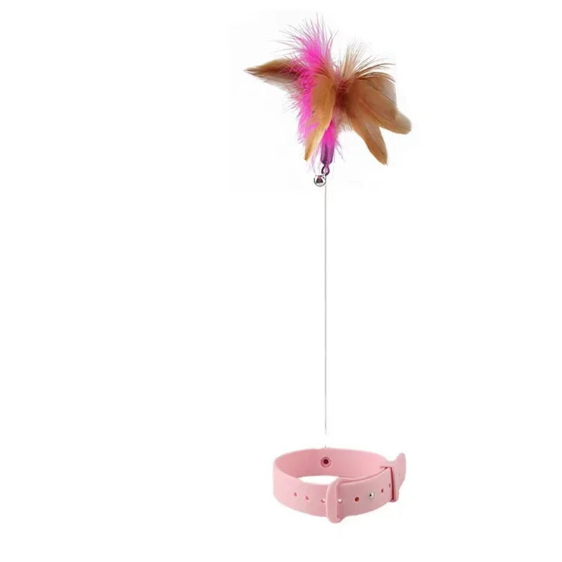 Cat Collar Feather Toy