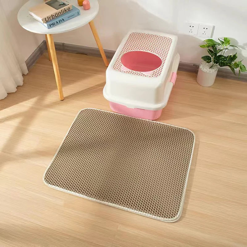 Double-Layer EVA Cat Litter Mat