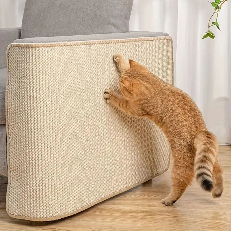 Natural Sticky Sisal Scratch Pad Rug