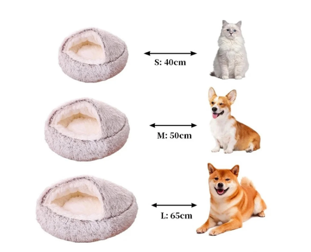 Cozy Plush Pet Sleeping Bed