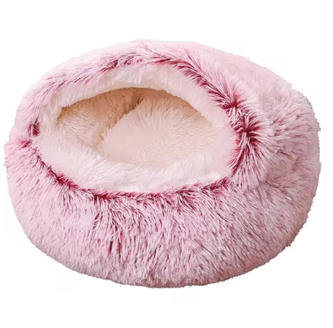 Cozy Plush Pet Sleeping Bed