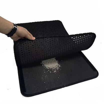 Double-Layer EVA Cat Litter Mat