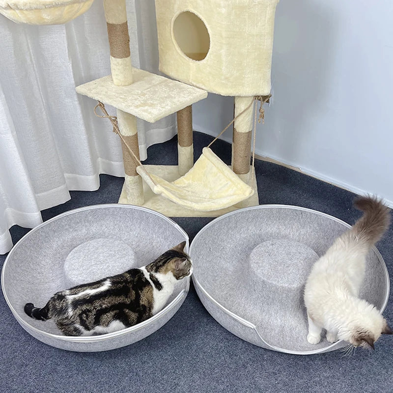 Donut Cat Tunnel Pet Bed