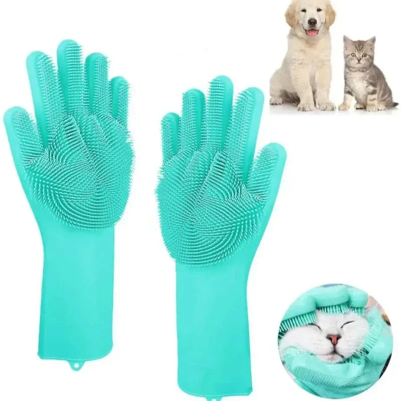 Pet Bath Cleaning Gloves