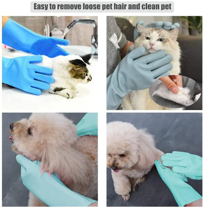 Pet Bath Cleaning Gloves